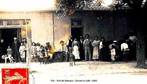 TIZI - MASCARA - DEVANT LE CAFE - 1903